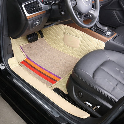 Set di Tappetini Auto Sportivi in Pelle – 4 Pezzi Universali